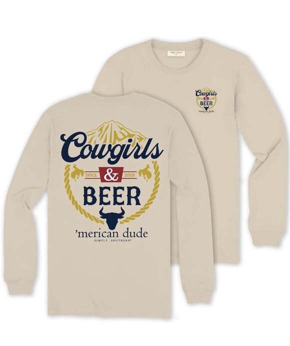 Simply Southern Other - Simply Southern Long Sleeve Shirt Size XXL Cowgirls & Beer New